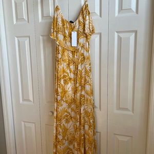 NWT Maxi strapless floral dress